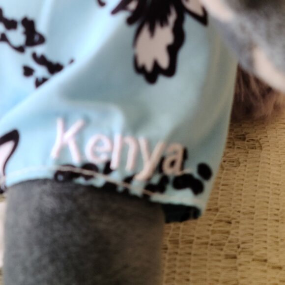KALAHARI RESORTS '' KENYA'' PLUSH GRAY ELEPHANT SOUVENIR - Picture 7 of 9